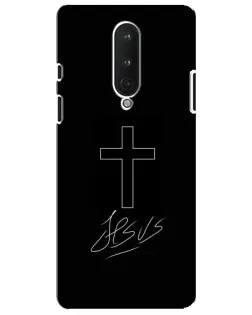 Чехол для OnePlus 8 с картинкой «Графический крест Jesus» Чехол для OnePlus 8 с картинкой «Графический крест Jesus»