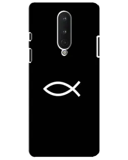 Чехол для OnePlus 8 с картинкой «Символ рыбы Jesus» Чехол для OnePlus 8 с картинкой «Символ рыбы Jesus»