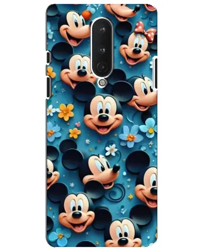 Чехол для OnePlus 8 с картинкой «Паттерн Микки и Минни»