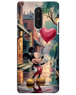 Чехол для OnePlus 8 с картинкой «Микки и шарик-сердце» Чехол для OnePlus 8 с картинкой «Микки и шарик-сердце»