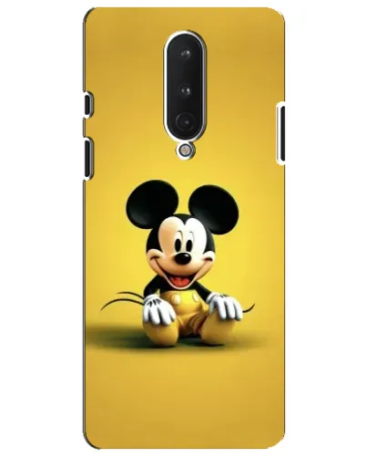 Чехол для OnePlus 8 с картинкой «Микки на желтом»