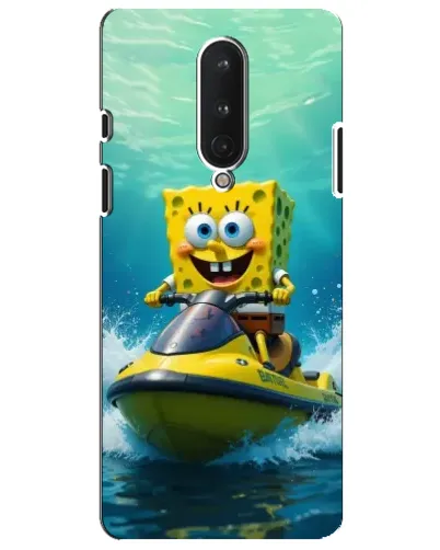Чохол для OnePlus 8 з картинкою «Спанч Боб на гідроциклі»