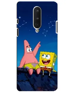 Чехол для OnePlus 8 с картинкой «Губка Боб и Патрик ночью» Чехол для OnePlus 8 с картинкой «Губка Боб и Патрик ночью»