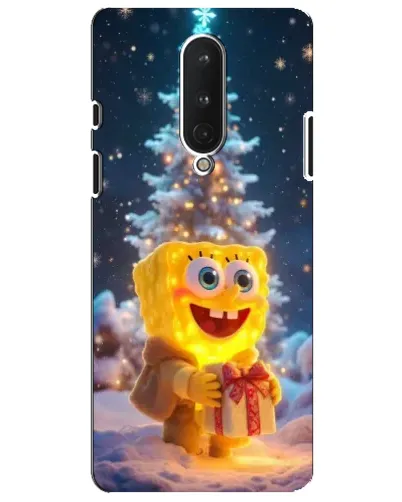 Чохол для OnePlus 8 з картинкою «Різдвяний Спанч Боб»