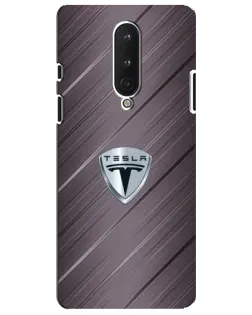 Чохол для OnePlus 8 з картинкою «Металева текстура Tesla»