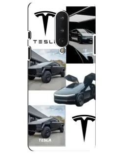 Чохол для OnePlus 8 з картинкою «Колаж Cybertruck Tesla»