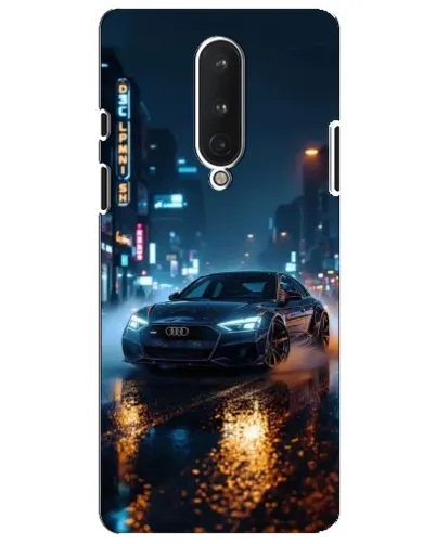 Чохол для OnePlus 8 з картинкою «Нічне місто та Audi» Чохол для OnePlus 8 з картинкою «Нічне місто та Audi»