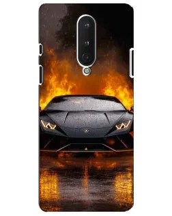 Чохол для OnePlus 8 з картинкою «Lamborghini у вогні»
