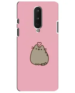 Чохол для OnePlus 8 з картинкою «Pusheen серце»
