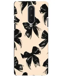 Чохол для OnePlus 8 з картинкою «Патерн чорні банти» Чохол для OnePlus 8 з картинкою «Патерн чорні банти»