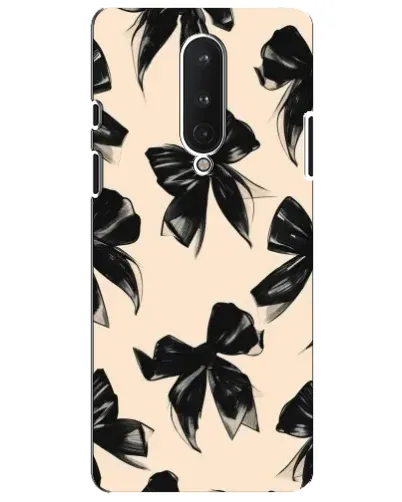 Чохол для OnePlus 8 з картинкою «Патерн чорні банти» Чохол для OnePlus 8 з картинкою «Патерн чорні банти»