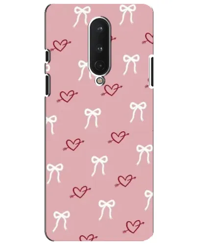 Чохол для OnePlus 8 з картинкою «Серця та банти» Чохол для OnePlus 8 з картинкою «Серця та банти»