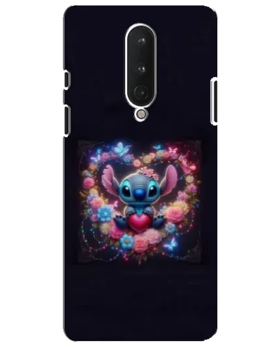 Чехол для OnePlus 8 с картинкой «Stitch в цветах» Чехол для OnePlus 8 с картинкой «Stitch в цветах»