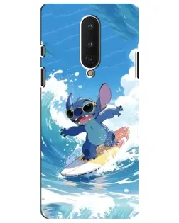 Чехол для OnePlus 8 с картинкой «Стич на волне» Чехол для OnePlus 8 с картинкой «Стич на волне»