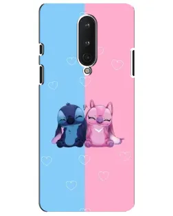 Чехол для OnePlus 8 с картинкой «Stitch и Angel Love» Чехол для OnePlus 8 с картинкой «Stitch и Angel Love»