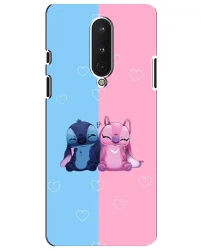 Чехол для OnePlus 8 с картинкой «Stitch и Angel Love» Чехол для OnePlus 8 с картинкой «Stitch и Angel Love»