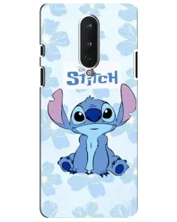 Чехол для OnePlus 8 с картинкой «Stitch среди цветов» Чехол для OnePlus 8 с картинкой «Stitch среди цветов»