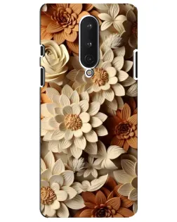 Чохол для OnePlus 8 з картинкою «Бежевий флористичний декор» Чохол для OnePlus 8 з картинкою «Бежевий флористичний декор»