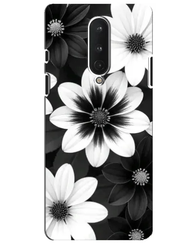 Чохол для OnePlus 8 з картинкою «Монохромні айстри»