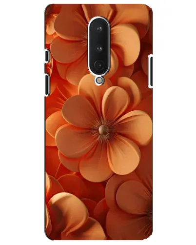 Чохол для OnePlus 8 з картинкою «Помаранчева макро квітка»