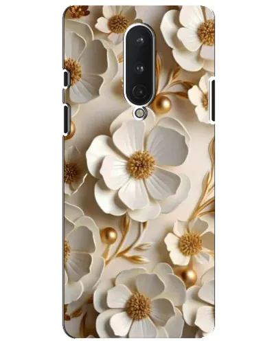 Чохол для OnePlus 8 з картинкою «Білі паперові квіти»