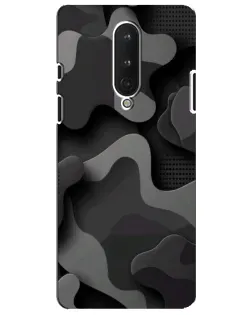 Чохол для OnePlus 8 з картинкою «Темний абстрактний камуфляж»
