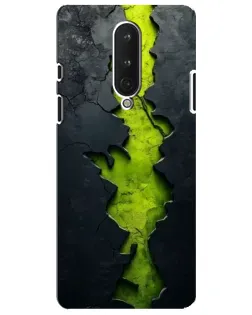 Чохол для OnePlus 8 з картинкою «Салатовий розлом скелі»