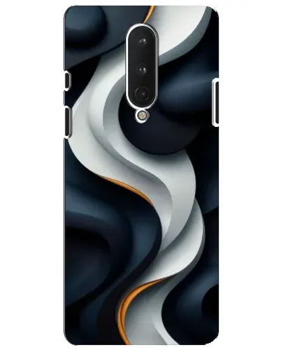 Чохол для OnePlus 8 з картинкою «Об'ємні чорно-білі стрічки» Чохол для OnePlus 8 з картинкою «Об'ємні чорно-білі стрічки»