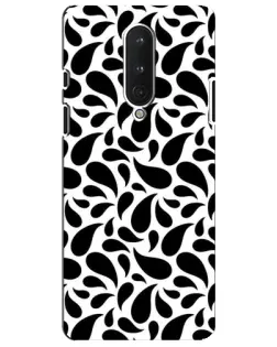 Чехол для OnePlus 8 с картинкой «Контрастные черные капли» Чехол для OnePlus 8 с картинкой «Контрастные черные капли»
