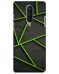 Чехол для OnePlus 8 с картинкой «Зеленые геометрические линии» Чехол для OnePlus 8 с картинкой «Зеленые геометрические линии»