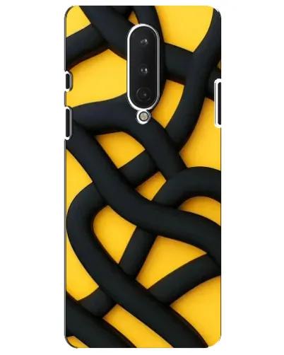 Чохол для OnePlus 8 з картинкою «Чорне жовте переплетення» Чохол для OnePlus 8 з картинкою «Чорне жовте переплетення»