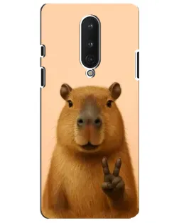 Чехол для OnePlus 8 с картинкой «Капибара виктория» Чехол для OnePlus 8 с картинкой «Капибара виктория»