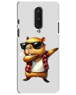 Чехол для OnePlus 8 с картинкой «Капибара рэпер даб» Чехол для OnePlus 8 с картинкой «Капибара рэпер даб»