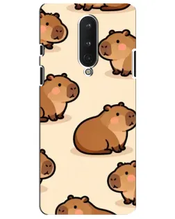 Чехол для OnePlus 8 с картинкой «Паттерн милых капибар» Чехол для OnePlus 8 с картинкой «Паттерн милых капибар»