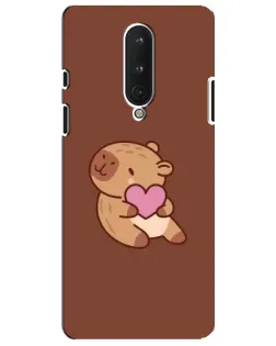 Чехол для OnePlus 8 с картинкой «Капибара с сердцем» Чехол для OnePlus 8 с картинкой «Капибара с сердцем»