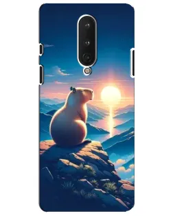 Чехол для OnePlus 8 с картинкой «Закат солнца с капибарой» Чехол для OnePlus 8 с картинкой «Закат солнца с капибарой»