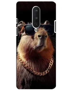 Чехол для OnePlus 8 с картинкой «Капибара золотая цепь» Чехол для OnePlus 8 с картинкой «Капибара золотая цепь»