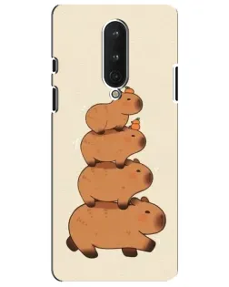 Чехол для OnePlus 8 с картинкой «Башня из капибар» Чехол для OnePlus 8 с картинкой «Башня из капибар»