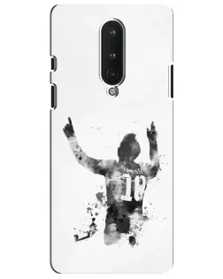 Чохол для OnePlus 8 з картинкою «Чорно-білий силует Мессі» Чохол для OnePlus 8 з картинкою «Чорно-білий силует Мессі»