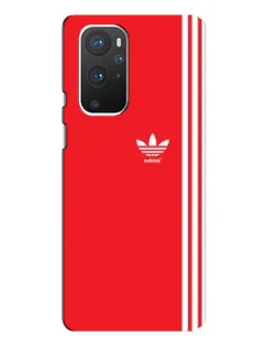 Чохол для OnePlus 9 Pro з картинкою «Червоний мінімалізм Adidas»