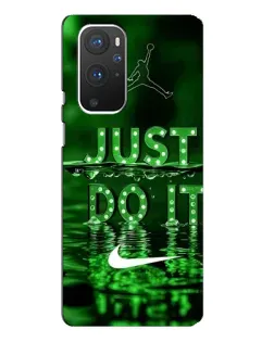 Чохол для OnePlus 9 Pro з картинкою «Зелений неоновий Nike»