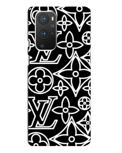 Чохол для OnePlus 9 Pro з картинкою «Чорно-білий візерунок LV» Чохол для OnePlus 9 Pro з картинкою «Чорно-білий візерунок LV»