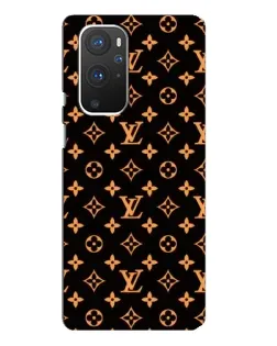 Чохол для OnePlus 9 Pro з картинкою «Золота монограма LV»