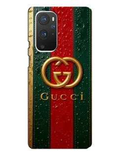 Чохол для OnePlus 9 Pro з картинкою «Gucci — фірмова смуга та золото» Чохол для OnePlus 9 Pro з картинкою «Gucci — фірмова смуга та золото»