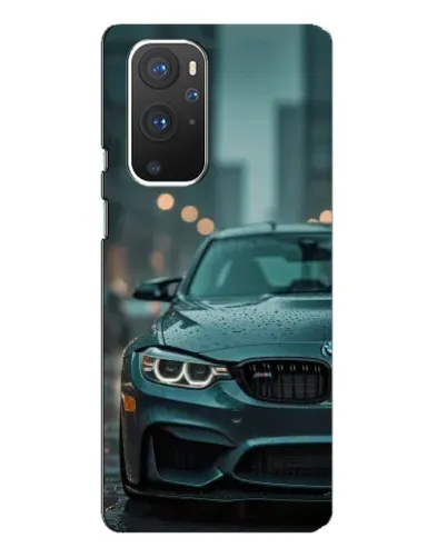 Чохол для OnePlus 9 Pro з картинкою «BMW у вогнях міста»