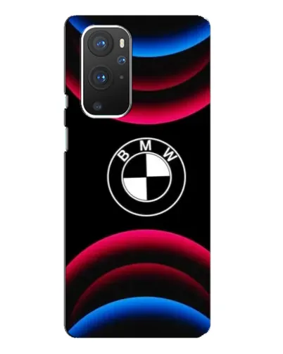 Чохол для OnePlus 9 Pro з картинкою «Логотип BMW та неонові дуги»