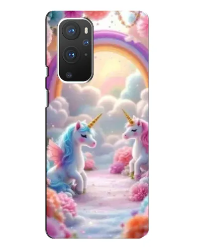 Чохол для OnePlus 9 Pro з картинкою «Веселка і єдинороги» Чохол для OnePlus 9 Pro з картинкою «Веселка і єдинороги»