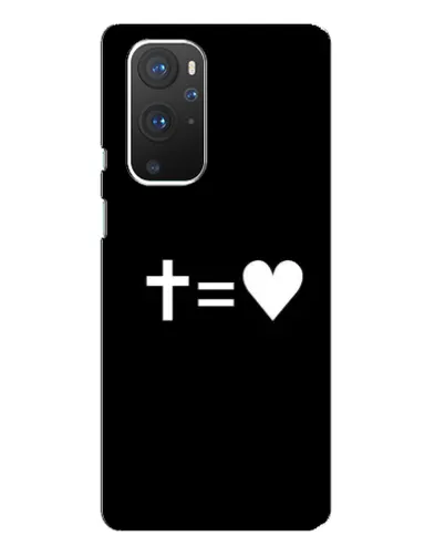 Чехол для OnePlus 9 Pro с картинкой «Крест и Сердце» Чехол для OnePlus 9 Pro с картинкой «Крест и Сердце»