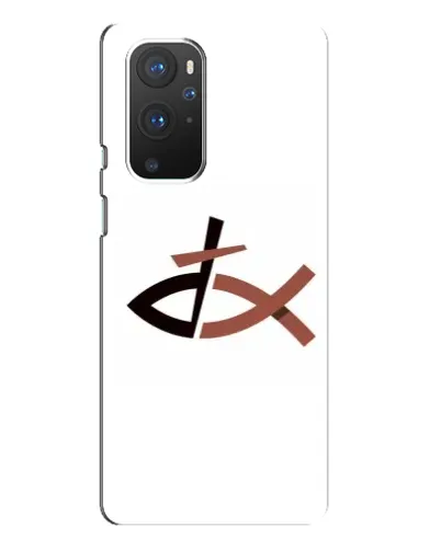 Чехол для OnePlus 9 Pro с картинкой «Рыба и крест» Чехол для OnePlus 9 Pro с картинкой «Рыба и крест»