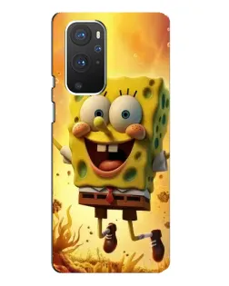 Чехол для OnePlus 9 Pro с картинкой «Губка Боб прыгает» Чехол для OnePlus 9 Pro с картинкой «Губка Боб прыгает»